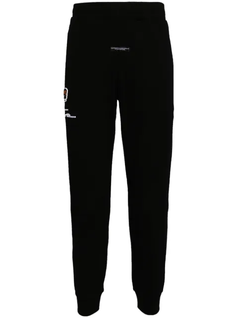 AAPE BY *A BATHING APE® logo-embroidered track pants Black APTB637XXN