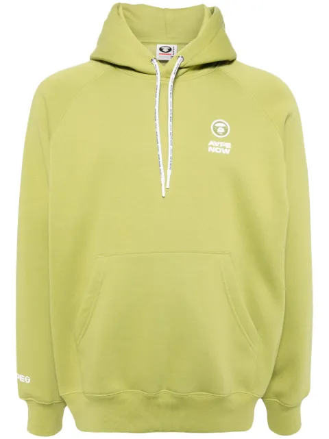 AAPE BY *A BATHING APE® logo-patched hoodie Green ASWB324XXN