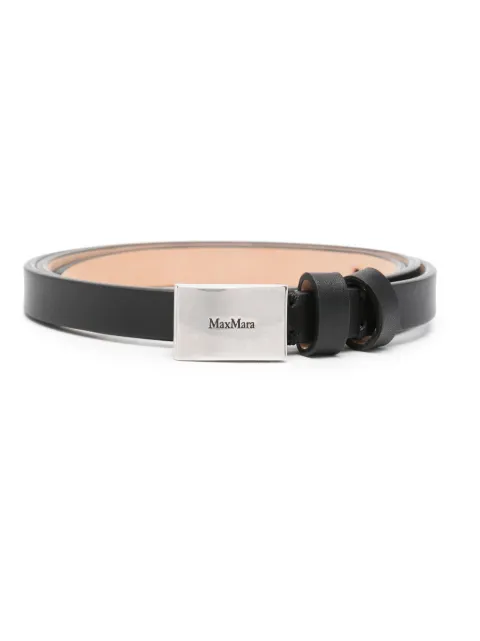 Max Mara logo-engraved belt Black 2450606360600