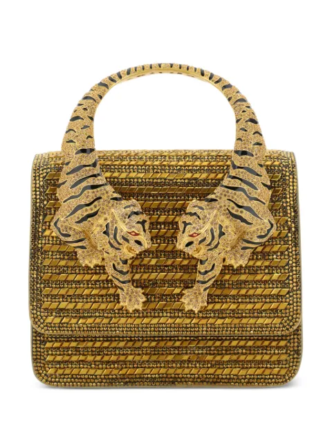 Roberto Cavalli small Roar top-handle bag Gold SKB025PZC98
