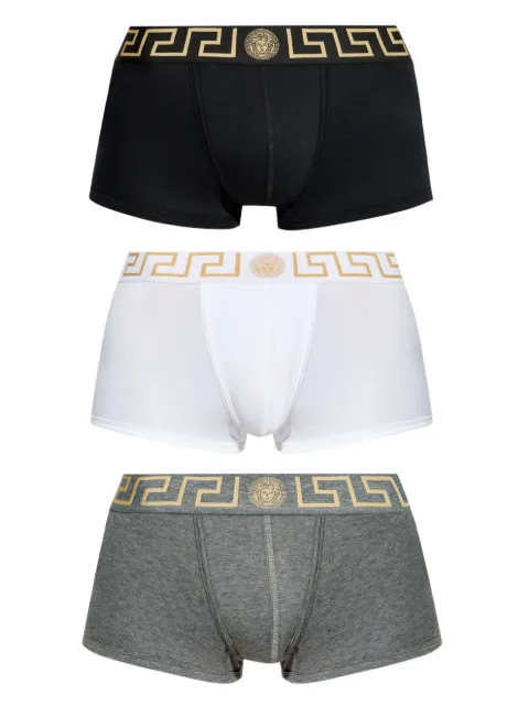Versace Greca Border boxers (pack of three) White AU103261A10011