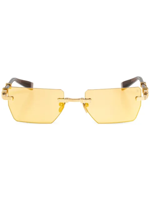 Balmain Eyewear BPS-150G-53 rectangle-frame sunglasses Gold BPS150G53150G