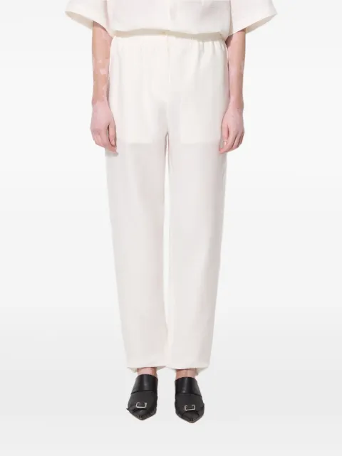 Pangaia elastic-waist trousers Neutrals 10001914
