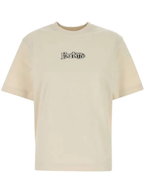 Burberry logo-print T-shirt Neutrals 8099836
