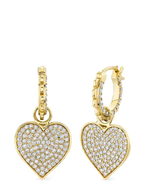 Sydney Evan 14kt yellow gold Heart diamond earrings Gold EC1119