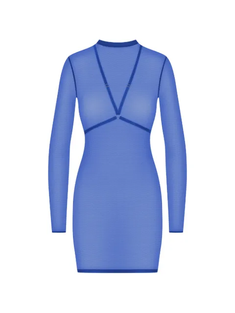 Maison Close Corps à Corps harness-detail mini dress Blue 562450
