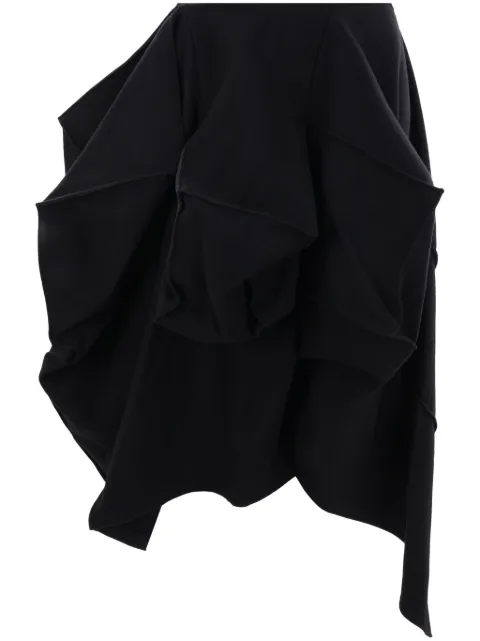 Yohji Yamamoto asymmetric-design skirt Black FOS04108