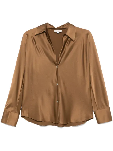 Vince satin shirt Brown V055413024