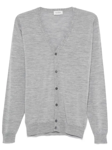 John Smedley V-neck cardigan Grey PETWORTH