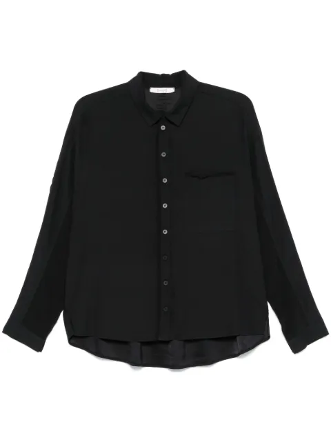 Kristensen Du Nord satin shirt Black I348