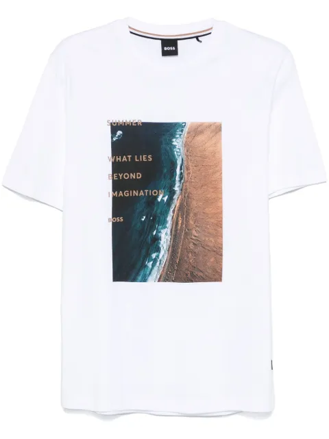 BOSS graphic-print T-shirt White 50512132