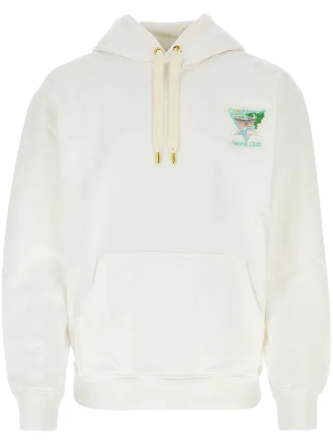 Casablanca Tennis Club cotton hoodie White UMF23JTP093