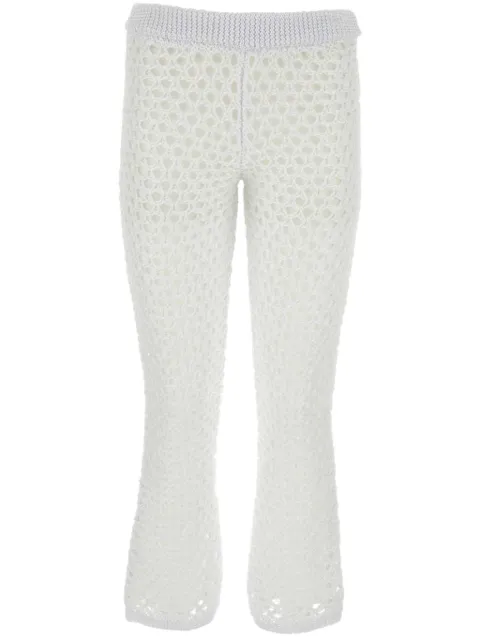 Valentino Garavani Viscose, Lurex And Sequin Pants White BKF01T8TE