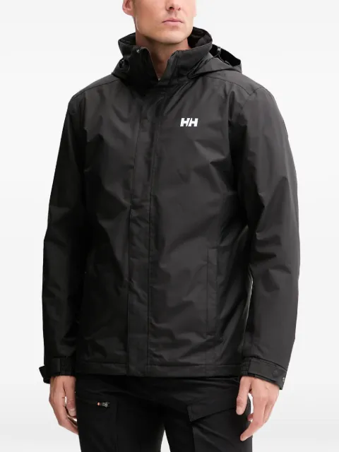 Helly Hansen logo-detail hooded jacket Black 53117
