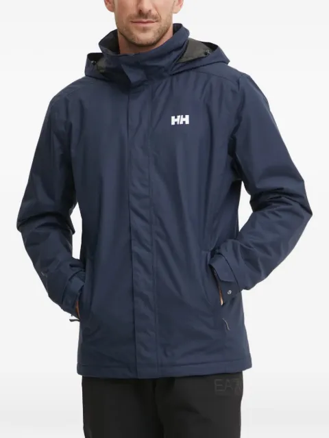 Helly Hansen logo-detail hooded jacket Blue 53117