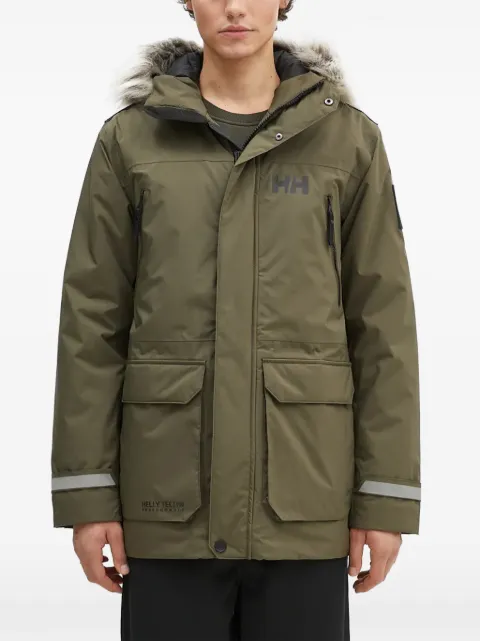 Helly Hansen trimmed hooded parka Green 53630