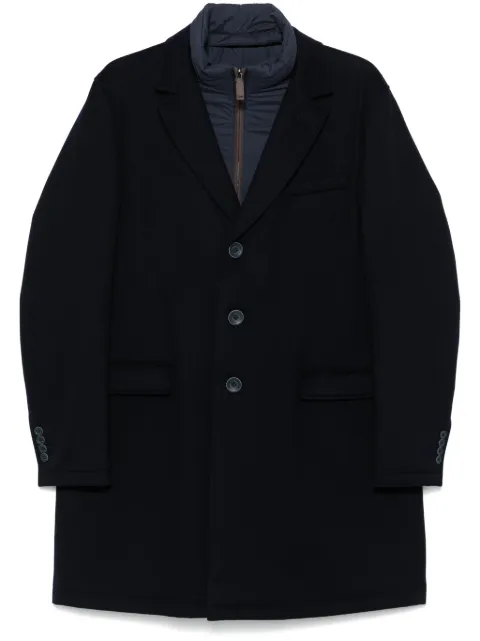 Herno virgin wool coat Blue CA000196U33424