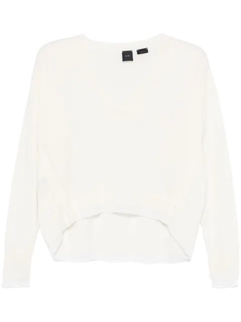 PINKO contrasting-trim sweater White 104552A235