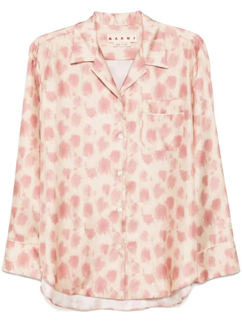 Marni animal-print shirt Pink CAMA0478I1UTSG24