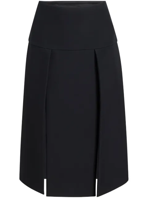 KHAITE Kidd midi skirt Black 41324092200