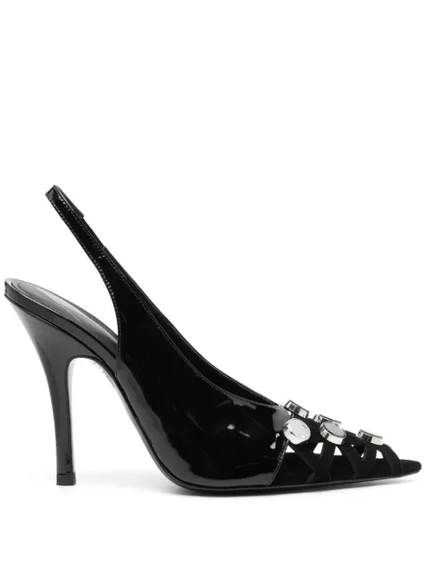 The Attico 110mm Fiona pumps Black 248WS812L103S