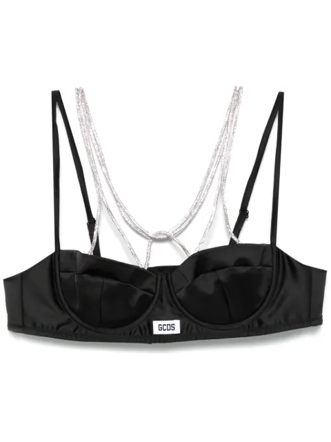 GCDS satin tops Black A2CW2704TE4