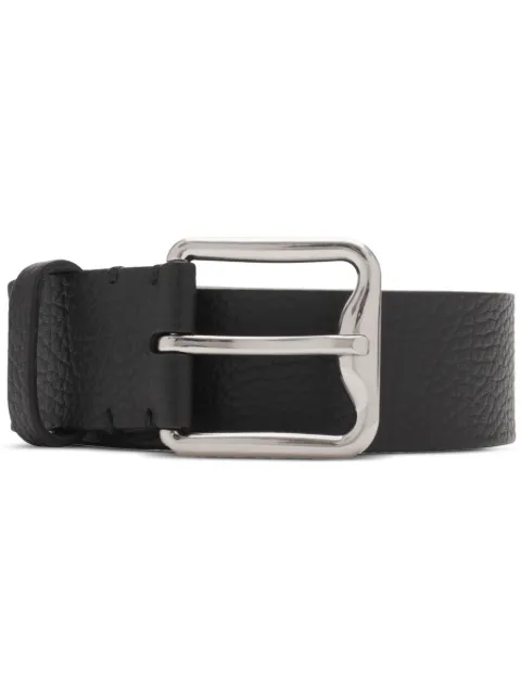 Burberry B Buckle Shield leather belt Black 8097984