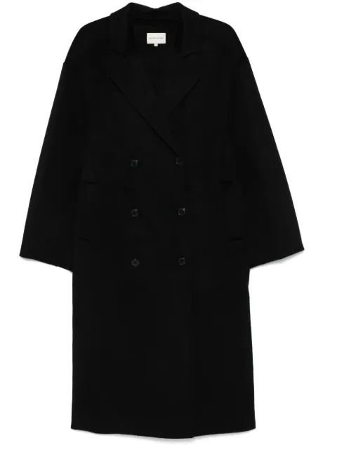 LouLou de Saison notched-lapels coat Black BORNEO095