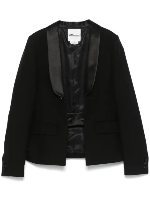 Noir Kei Ninomiya shawl-lapels blazer Black 3NJ002