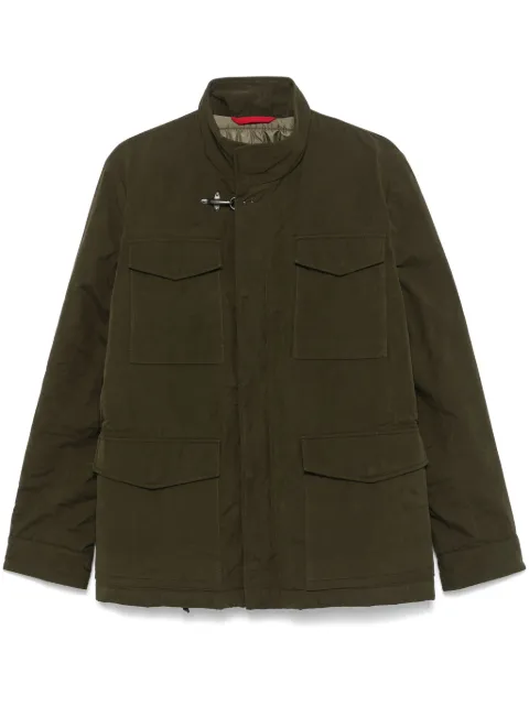Fay textured jacket Green NAM19490150