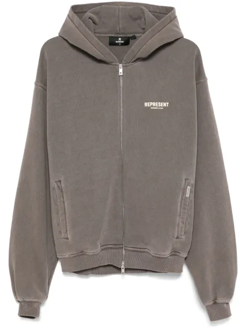 Represent logo-print hoodie Grey OCM41122