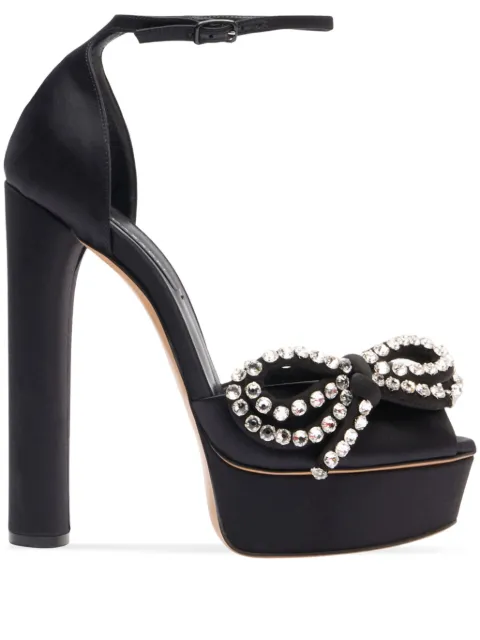 Casadei 140mm Judith sandals Black 1L279Y1401C2541
