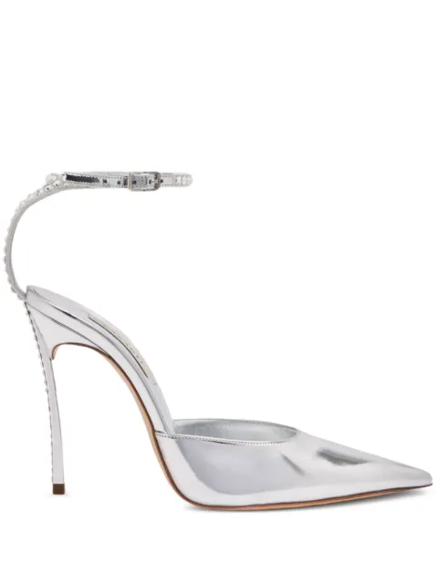 Casadei 100mm Alice pumps Silver 1H013Y100MC2546