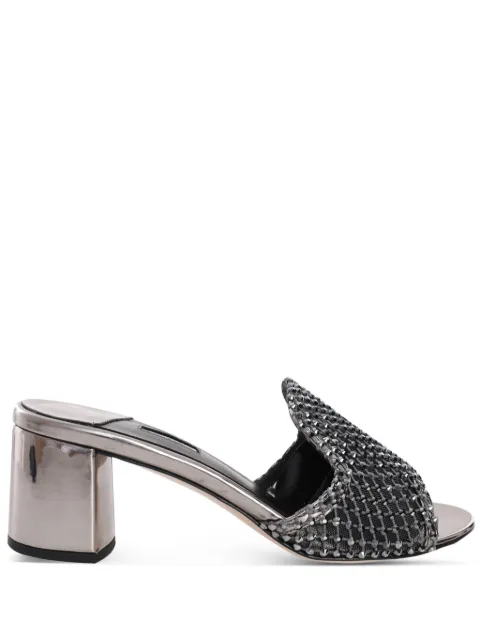 Le Silla Gilda crystal-embellished sandals Silver 1303B050RBPX