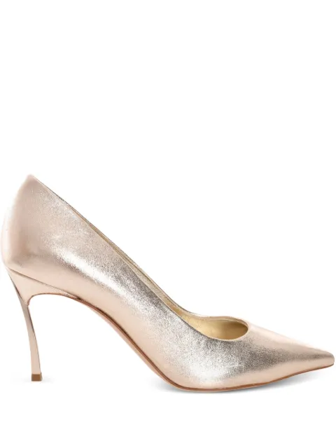 Casadei 100mm Blade metallic pumps Gold 1F940X080MWONDE