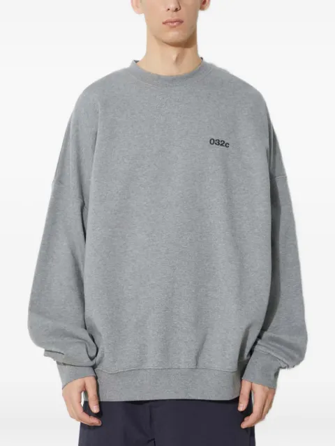 032c logo-print long-sleeves sweatshirt Grey SS24C2022