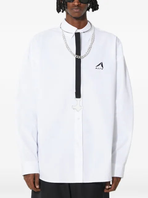 1017 ALYX 9SM embroidery shirt White AAMSH0234FA01