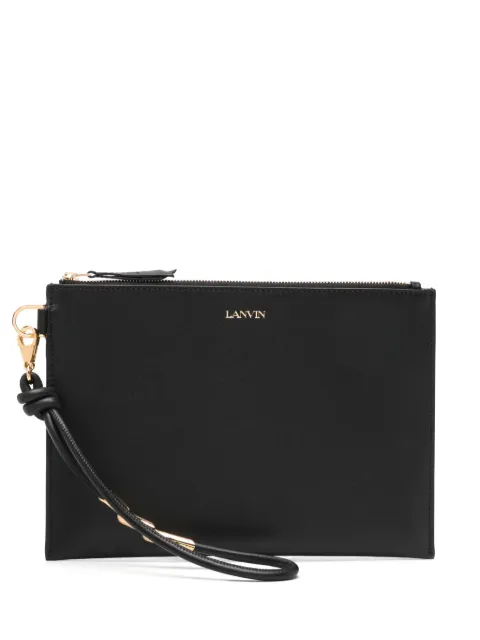 Lanvin leather clutch bag Black LWSLSP02PIENA24