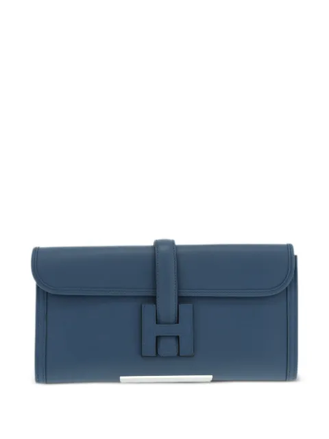 Hermès Pre-Owned 2016 Jige clutch bag Blue 411264