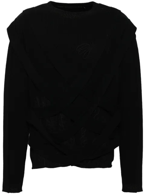 Andersson Bell Harness crew-neck jumper Black ATB1152M