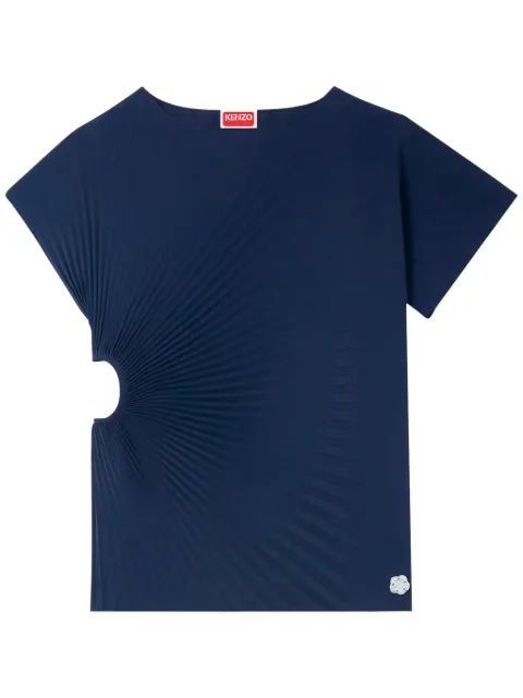 Kenzo sunray-pleated T-shirt Blue FE62TO2139FO
