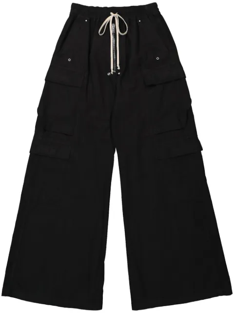 Rick Owens DRKSHDW drawstring wide-leg trousers Black DU02D2398CFL