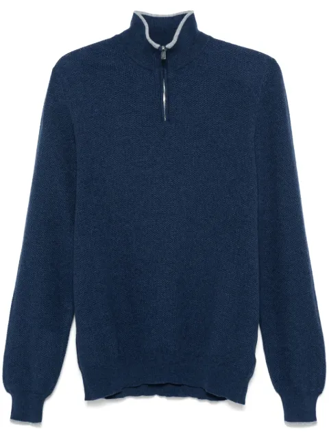 Fedeli cashmere pullover Blue 7UI06297B