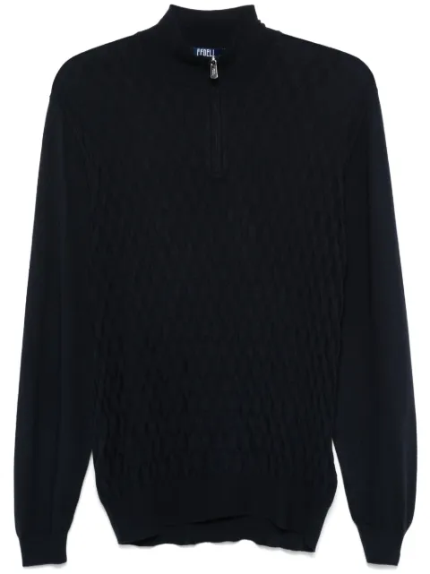 Fedeli virgin-wool pullover Blue 7UI06293