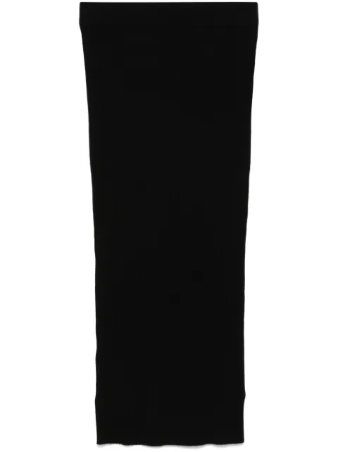 P.A.R.O.S.H. ribbed-knit midi skirt Black ROMYD560603