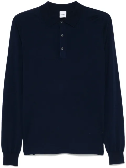 ASPESI wool polo shirt Blue W4QM197V108