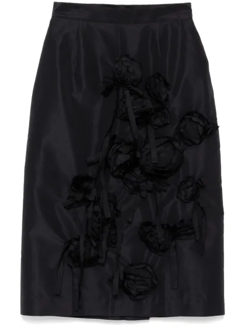 Biyan bow-embellished skirt Black SBFW247
