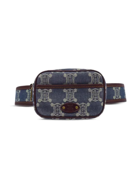 Celine Pre-Owned 1990-2000s Macadam belt bag Blue YSO044