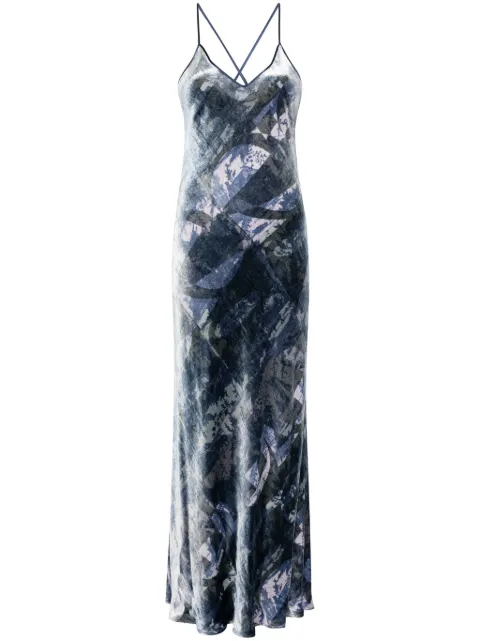 Pierre-Louis Mascia Kanpur maxi dress Blue KANPURSVAB12323