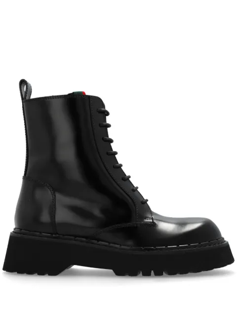 Gucci leather boots Black 794394AADIX